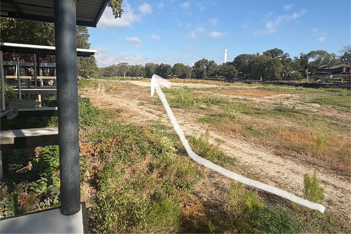 First walking path to river (October 2025)