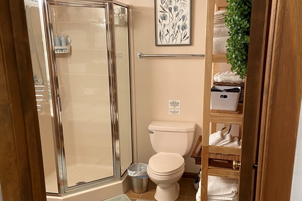 Bathroom with shower (no tub)