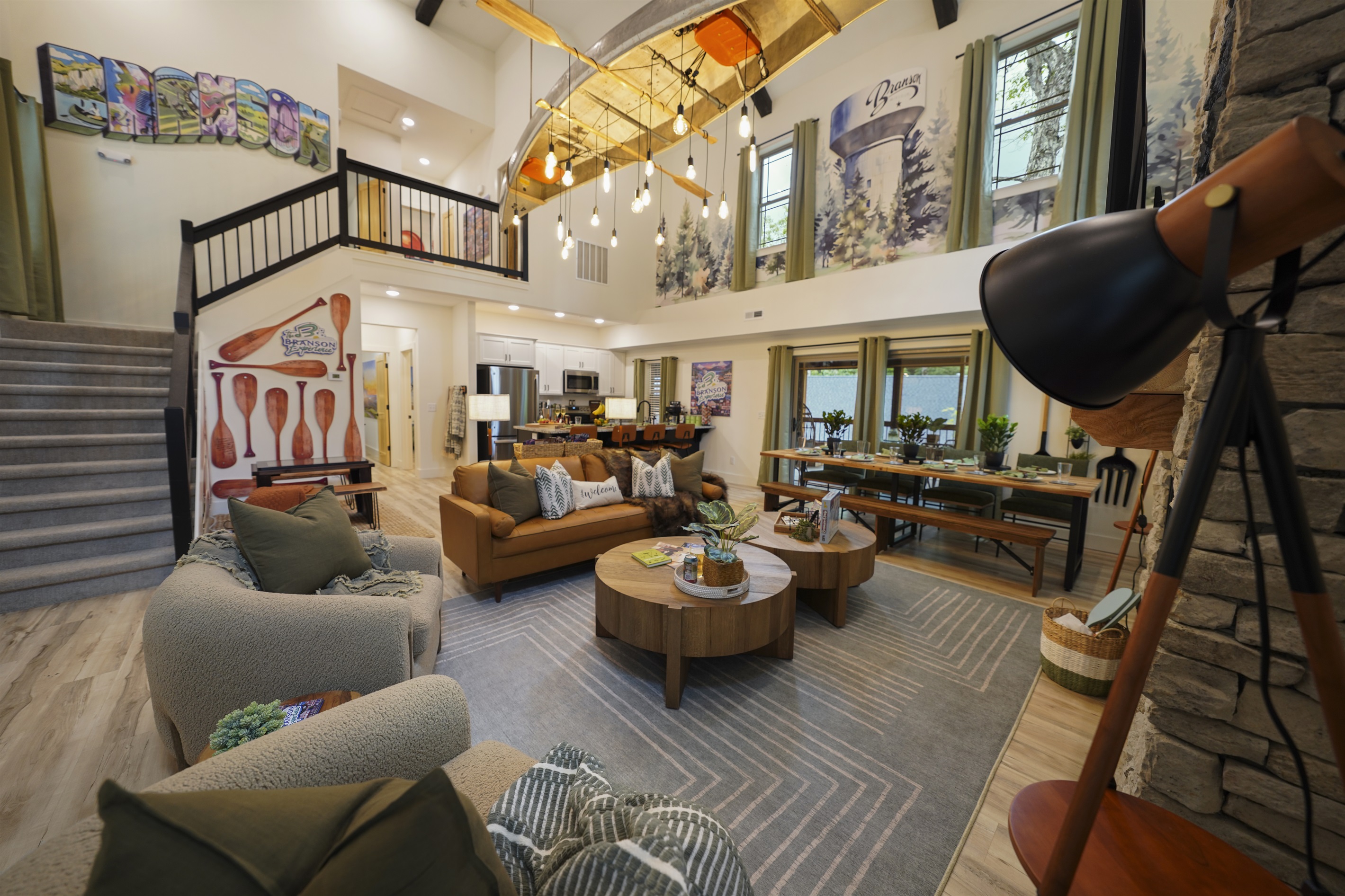 The grand and vaulted ceilings open up to create such a warm and inviting atmosphere