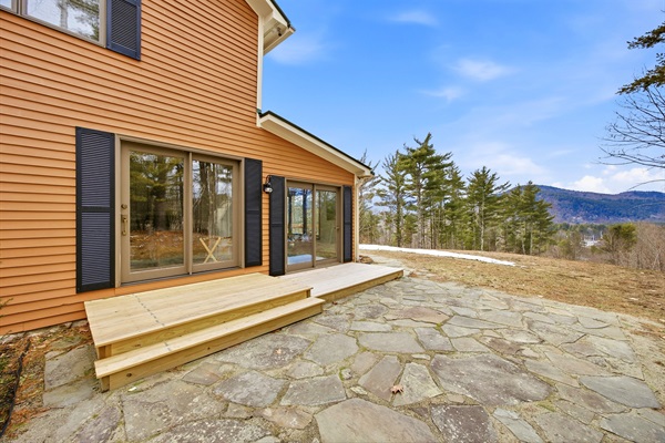 Right side of house and patio