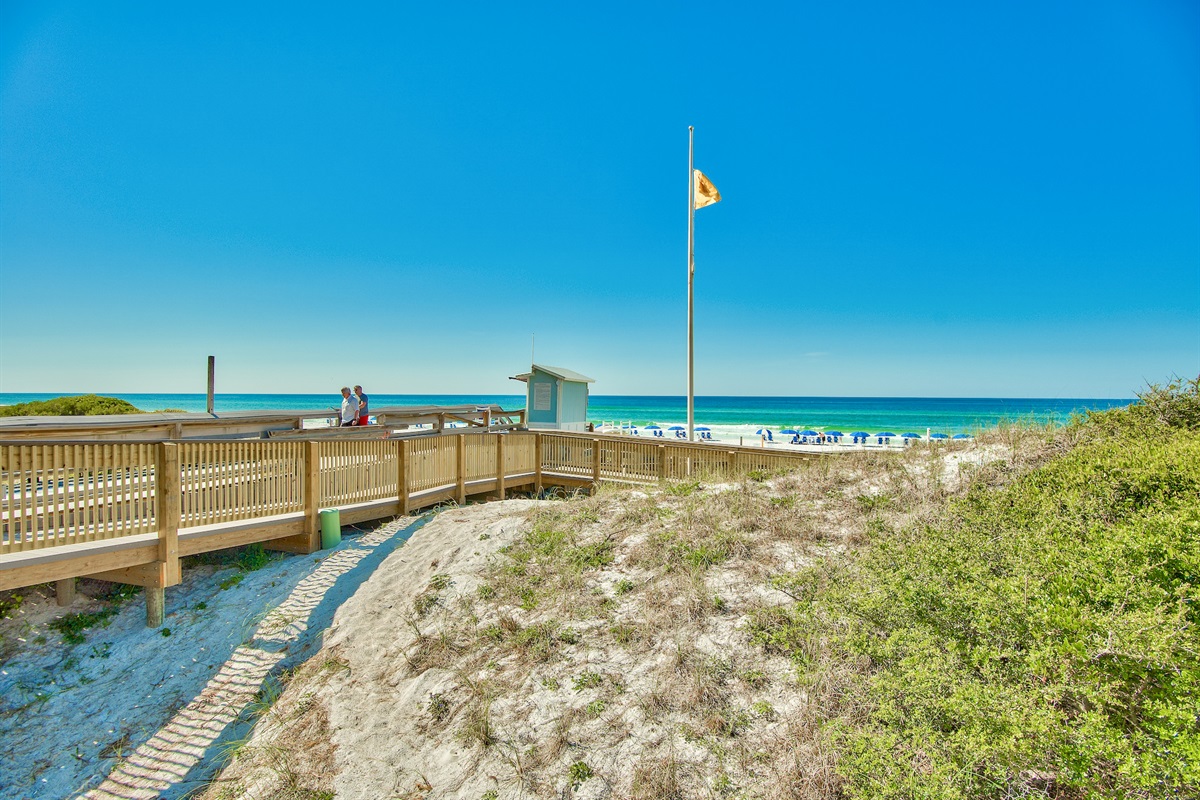 Private Beach for the Tops'l Resort - From the condo, it's a short walk or a quick ride on the Tops'l Shuttle