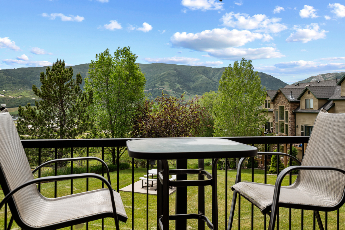 Take a seat, breathe in the fresh mountain air, and savor the view—right from your private deck.
