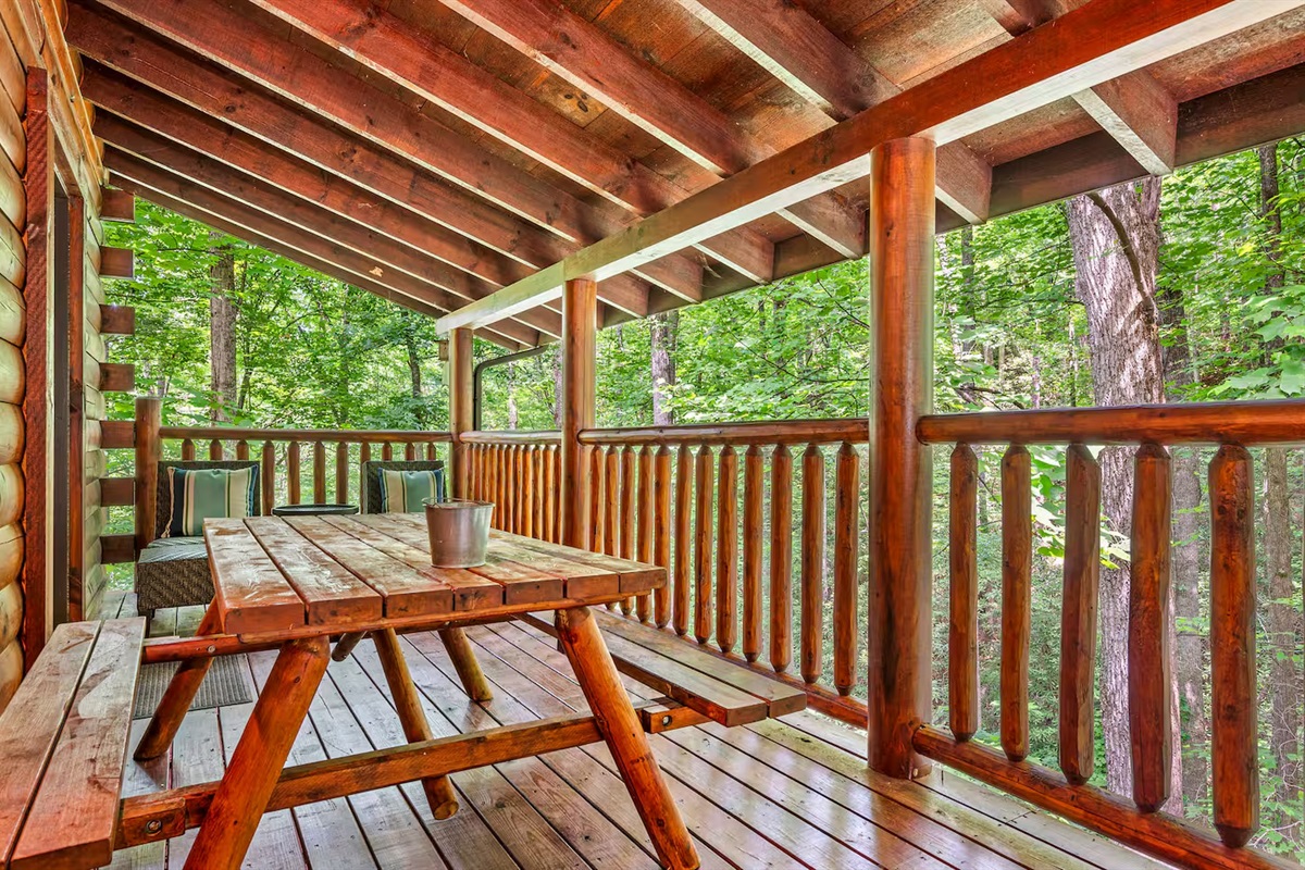 Covered back deck