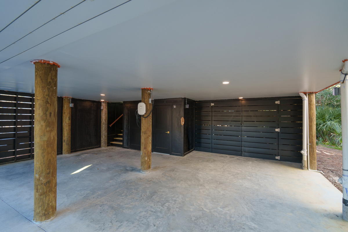Carport with Electric Car Charger.  