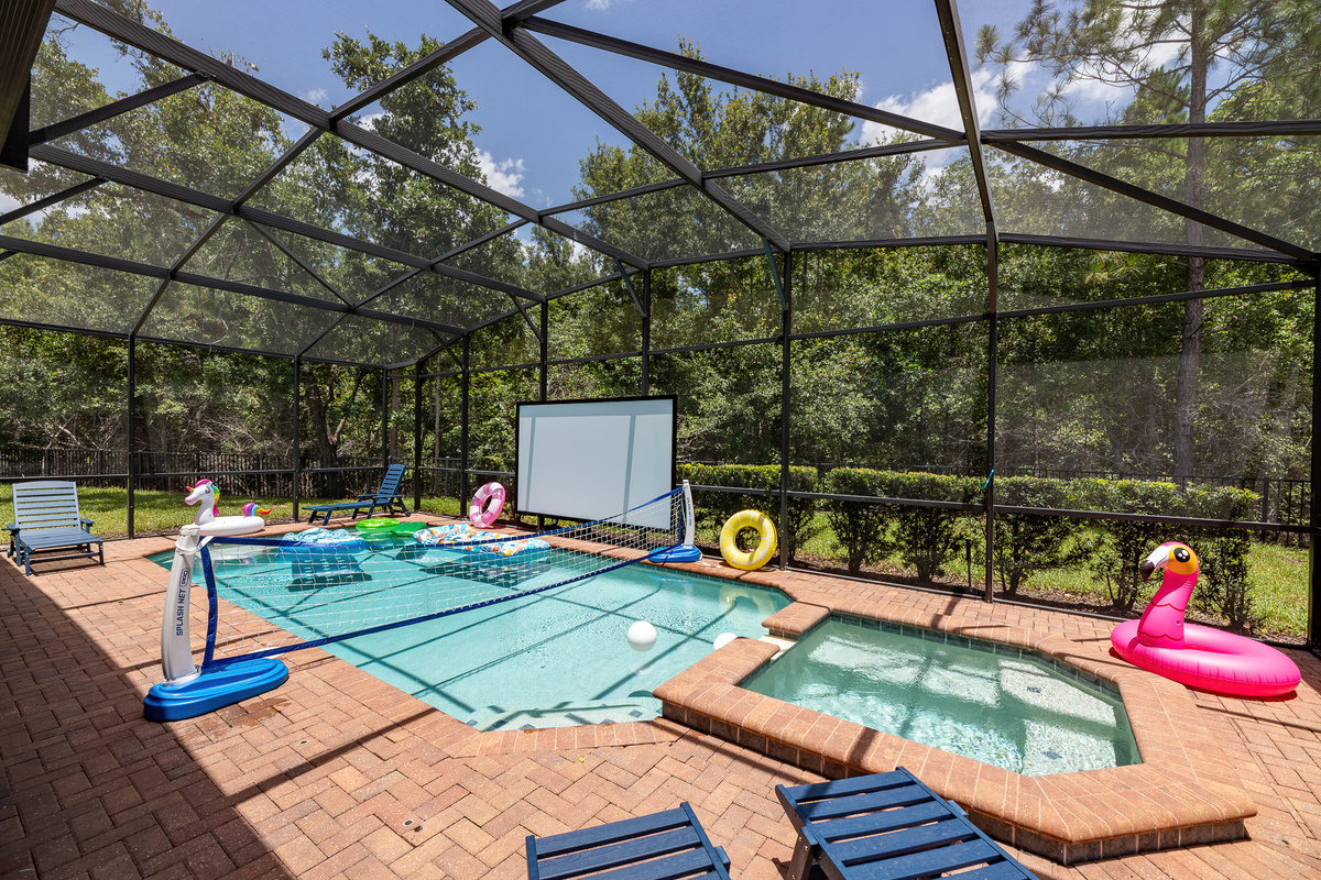 House Pool and Patio Space