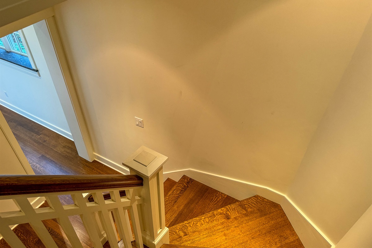 Stairs down to the basement