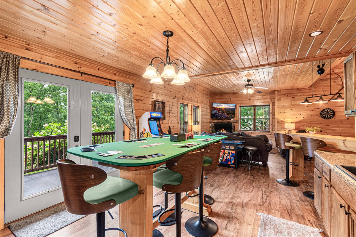 Entertainment Extravaganza: Enjoy a variety of games in this fun-filled game room.