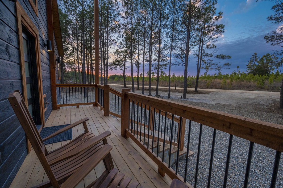 Rock and relax and take in the view.