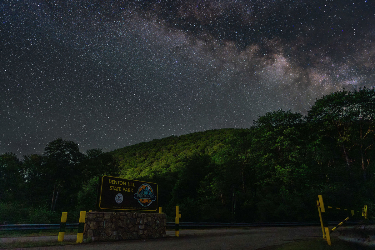 🌌 Denton Hill State Park, under the Milky Way — yes, that's what your stay looks like.
