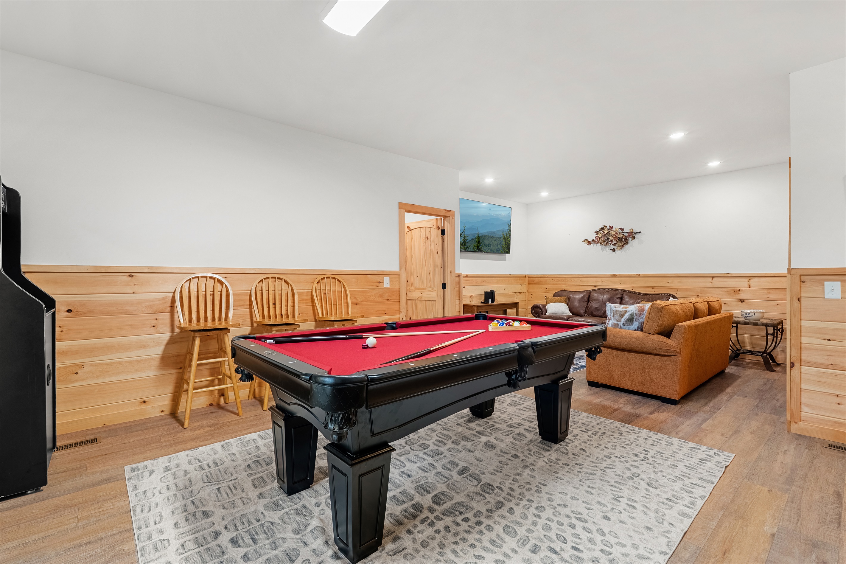 Game Room..“Let the fun begin — pool, arcade, foosball, games, pool towels