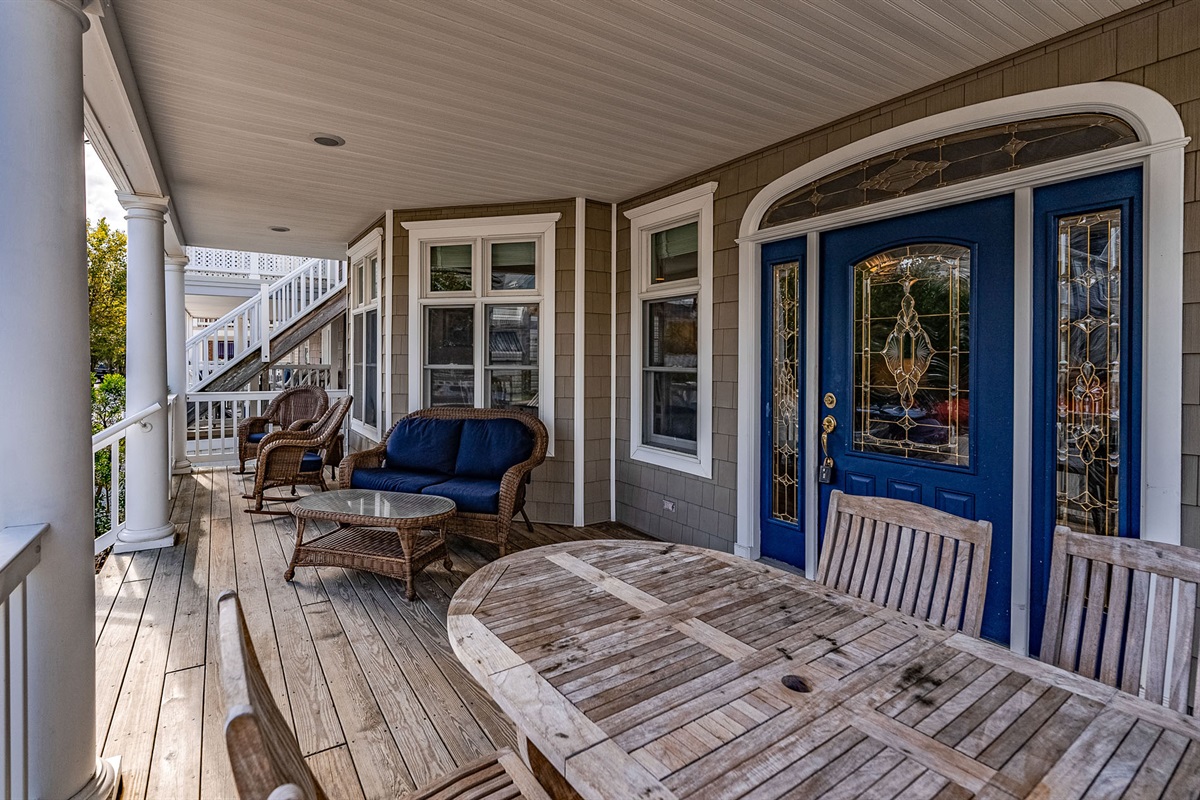 Property's porch area