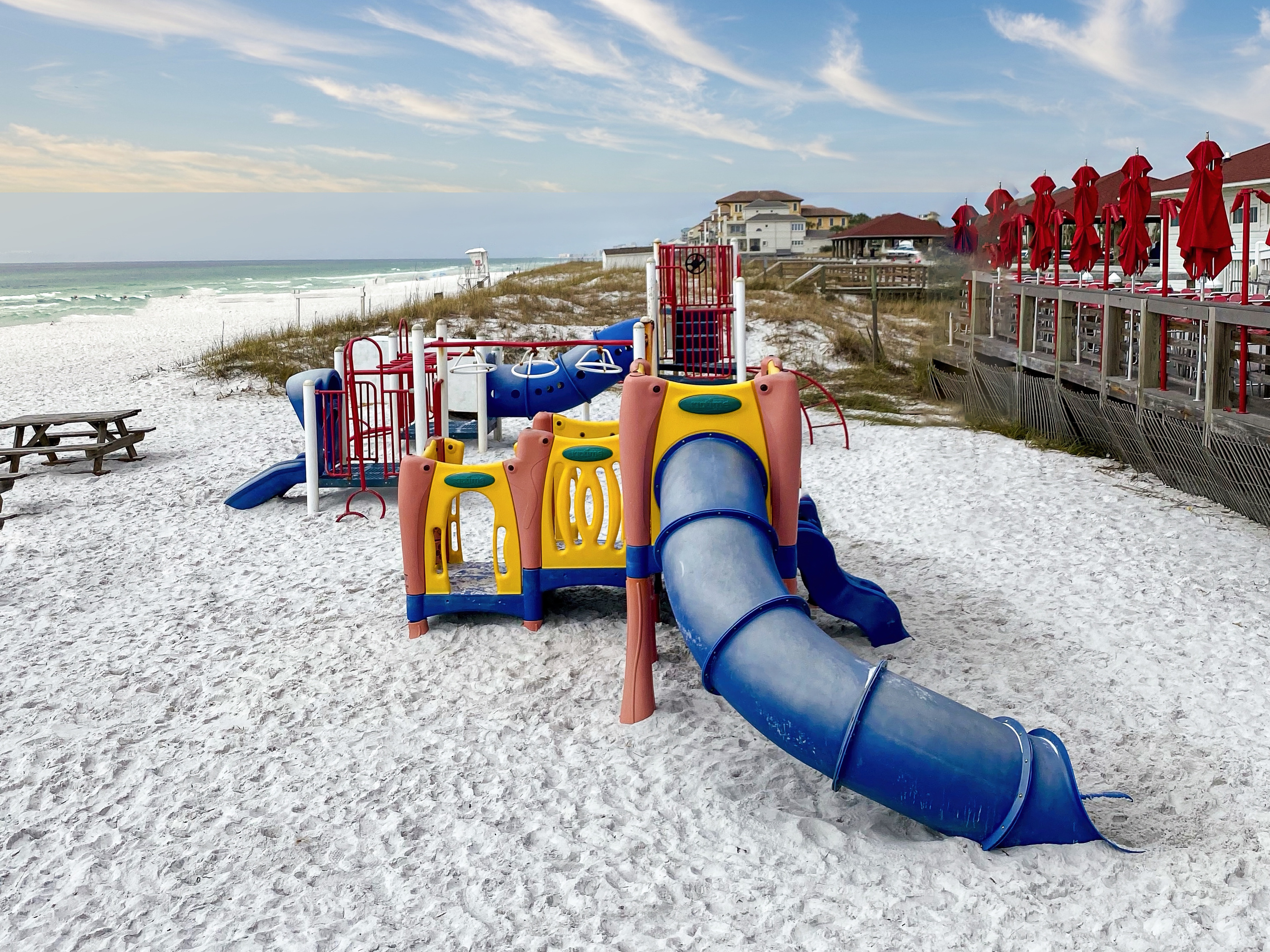 There is a City of Destin playground right on the beach!