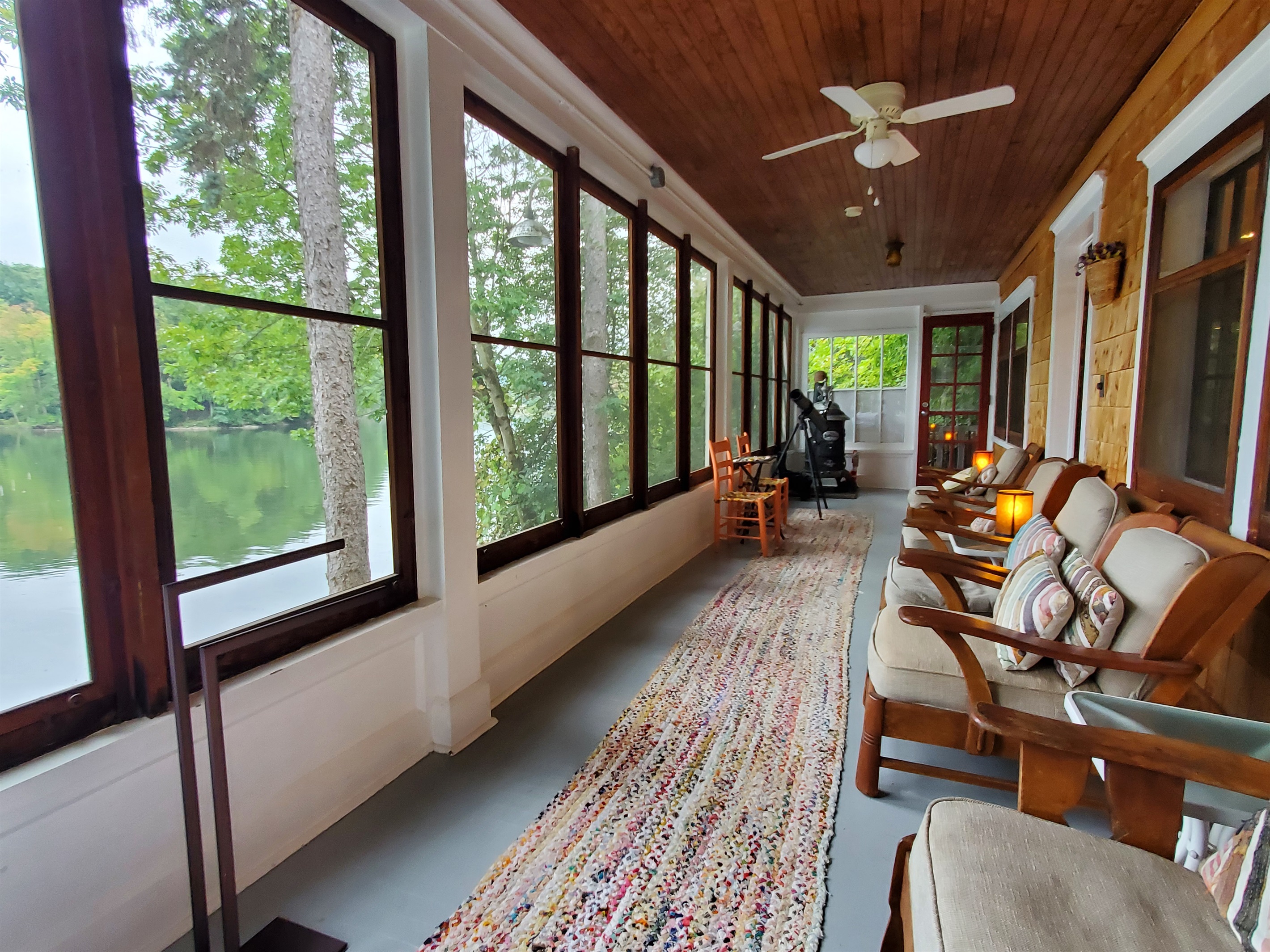 Wow what an awesome view - from sun porch on lakeside of main house.