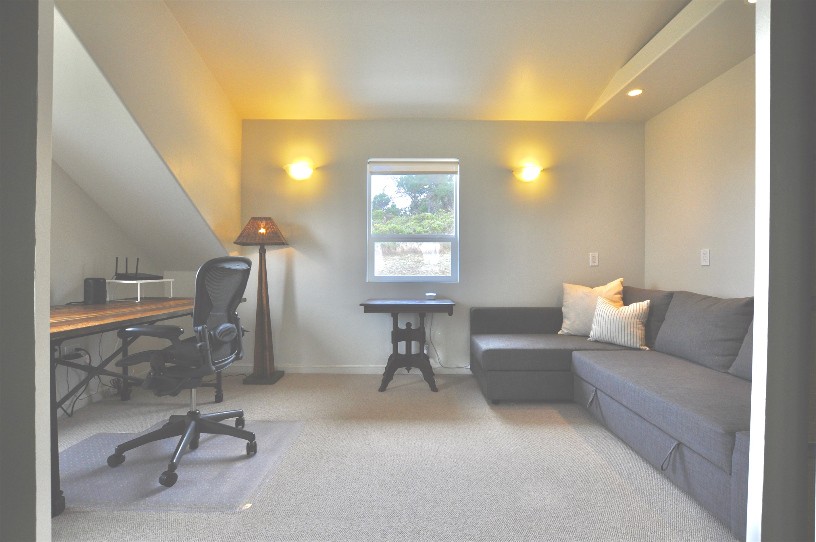 Office with sleeper couch