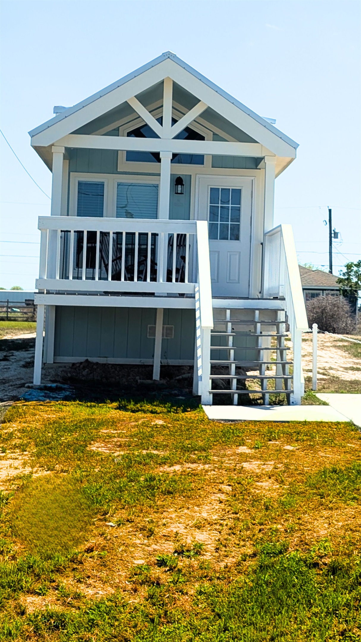 Brand new canal front tiny home.