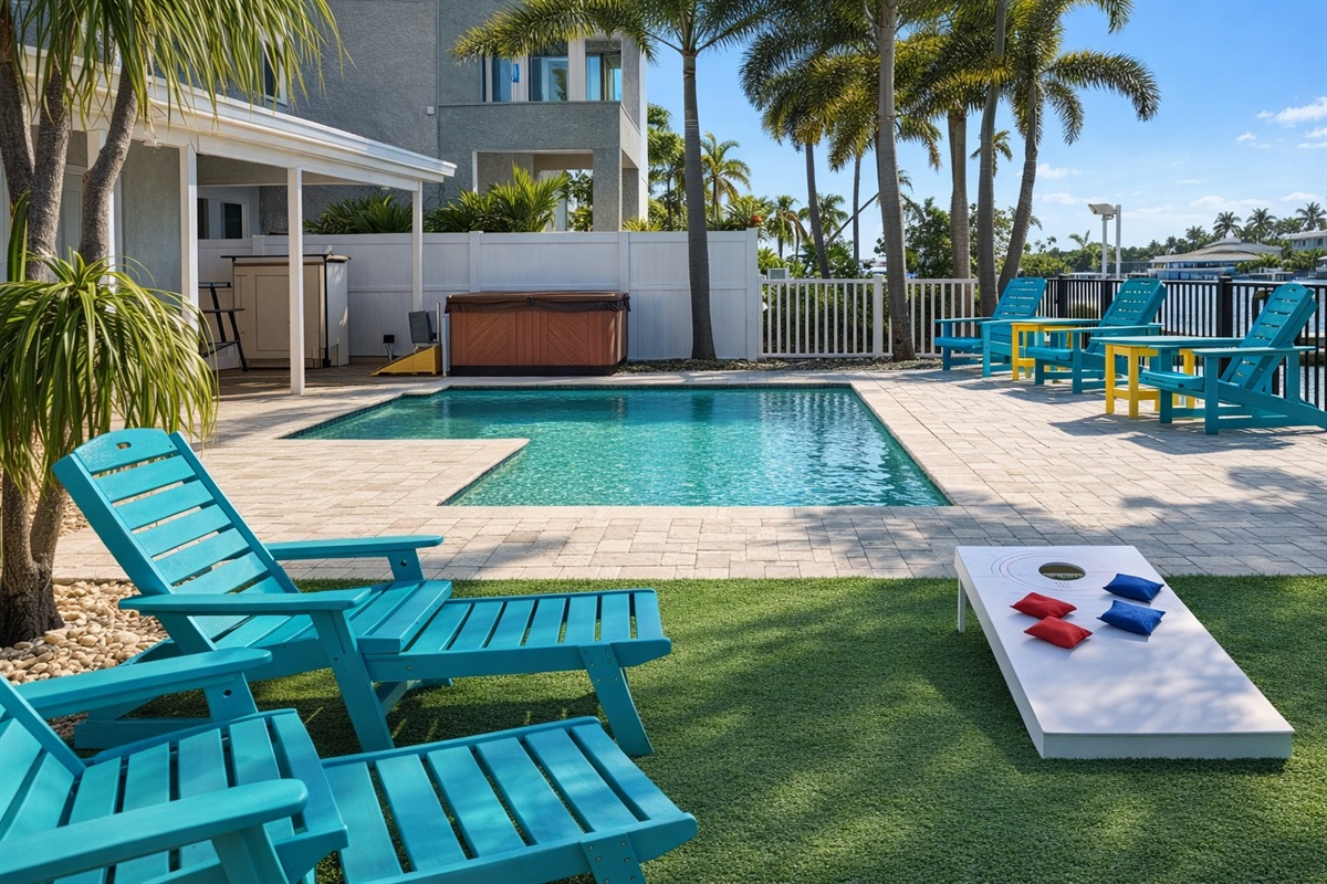 Cornhole by the water
