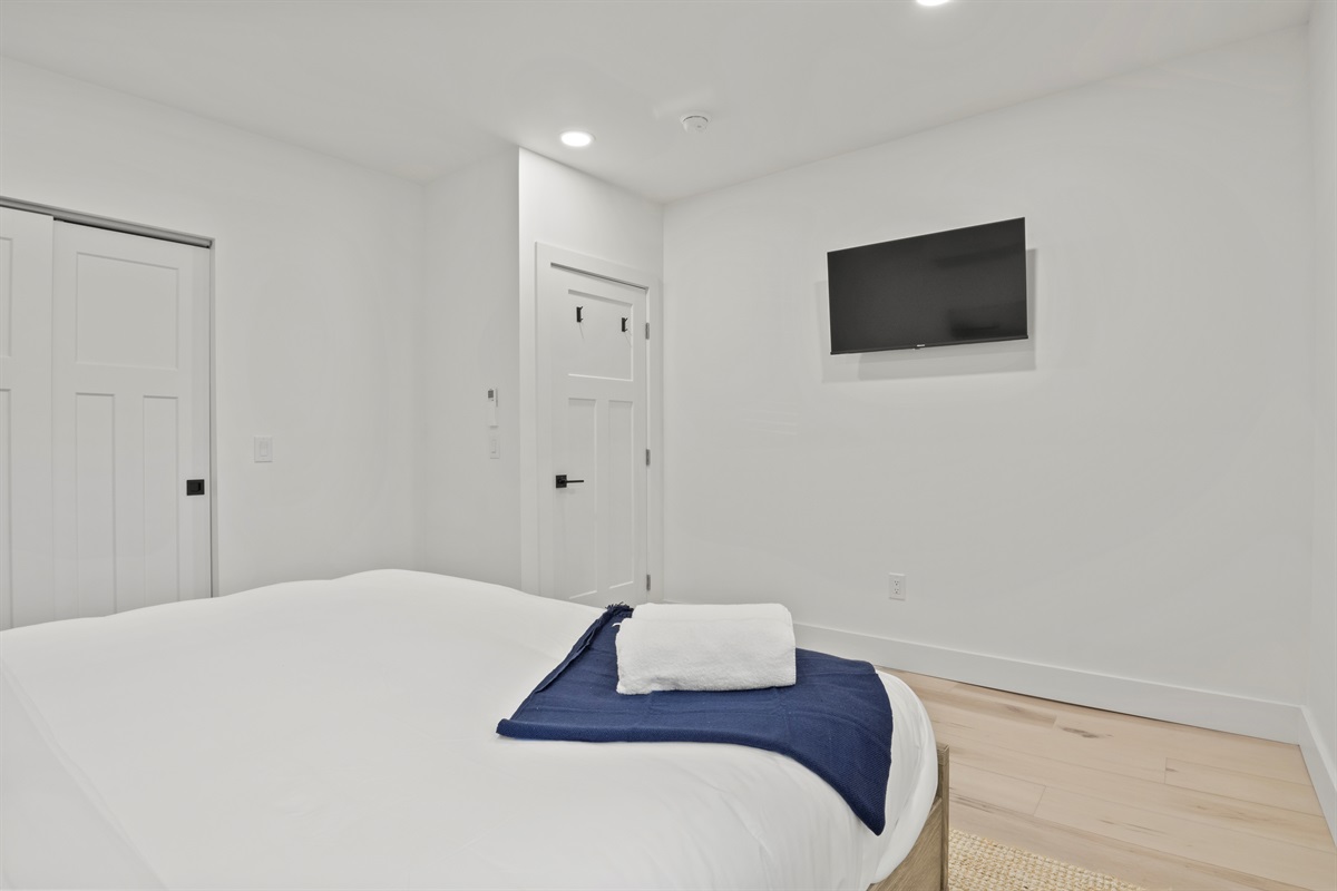 Bedroom #1 King Size Bed with Smart TV