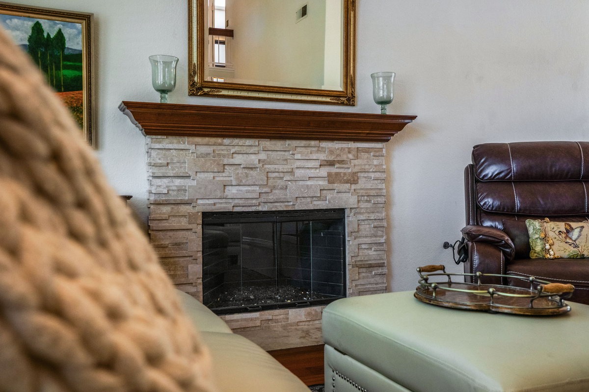 Gas Fireplace for Getting Cozy on Cool Evenings