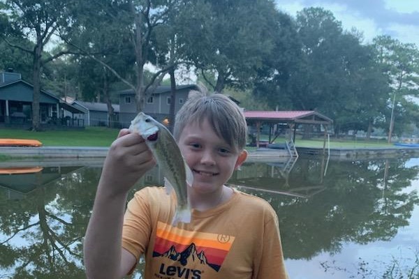 Fishing off the dock!