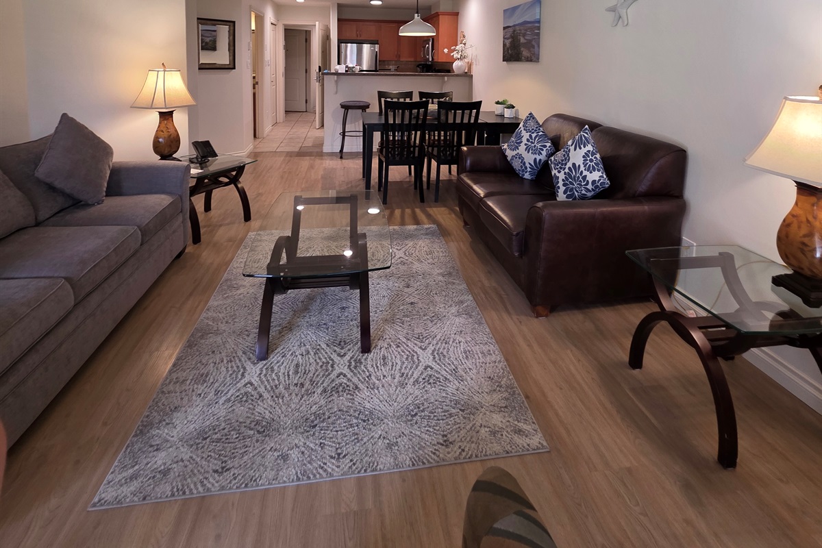  Unit A Family Room to kItchen view.