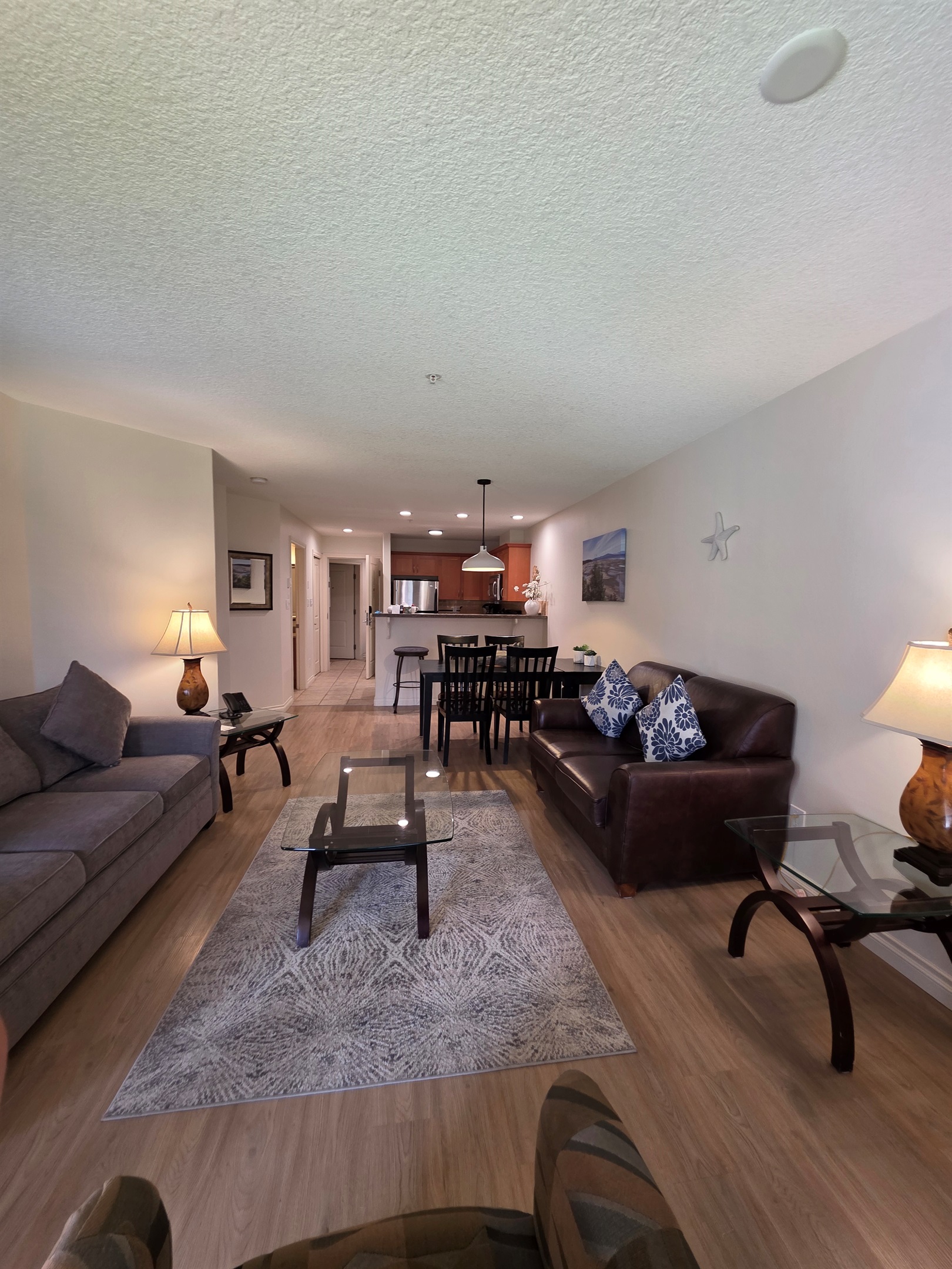  Unit A Family Room to kItchen view.