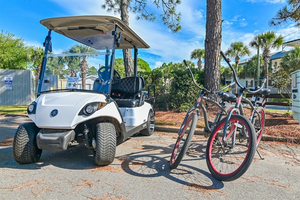 Complimentary Golf Cart + Bikes