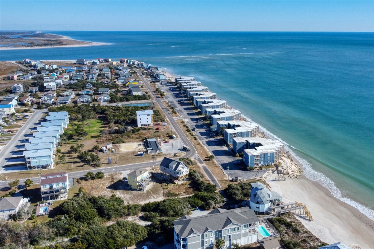 The northern tip of Topsail Island