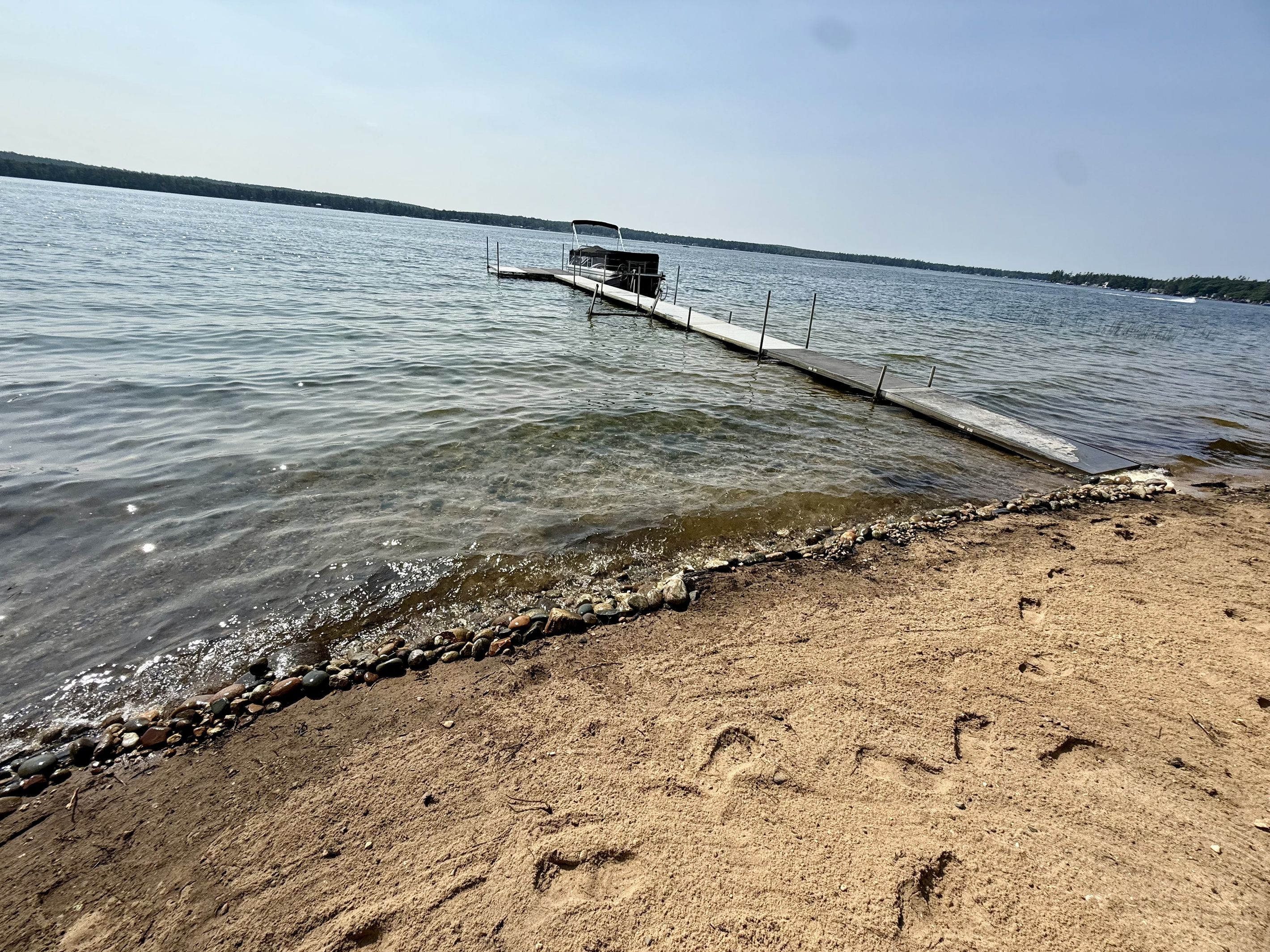 Small rocky beach. Bring water shoes!