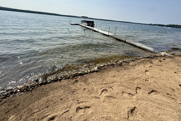 Small rocky beach. Bring water shoes!