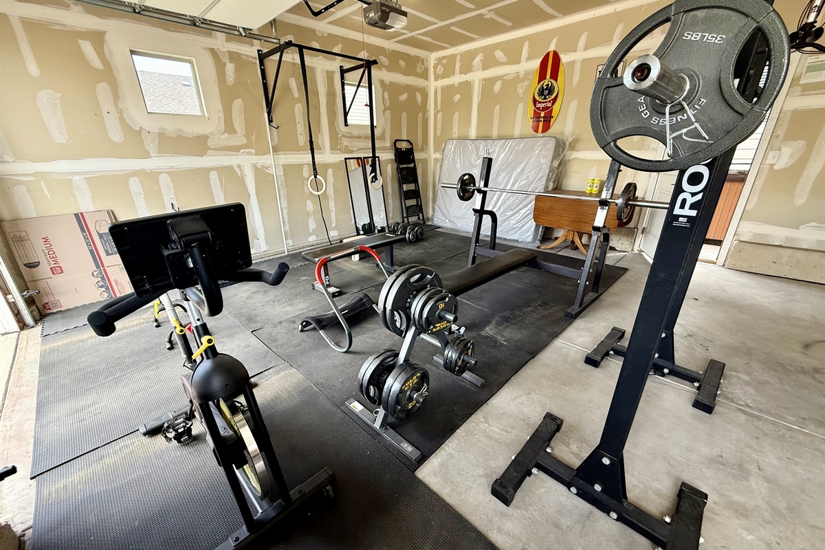 Private gym for all your workout needs. 