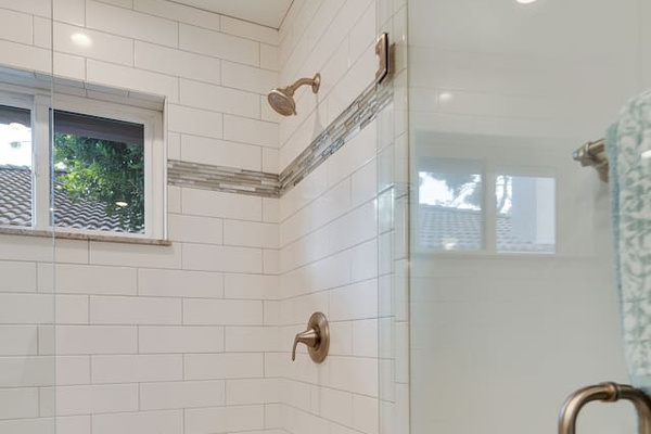 Complete with walk in shower