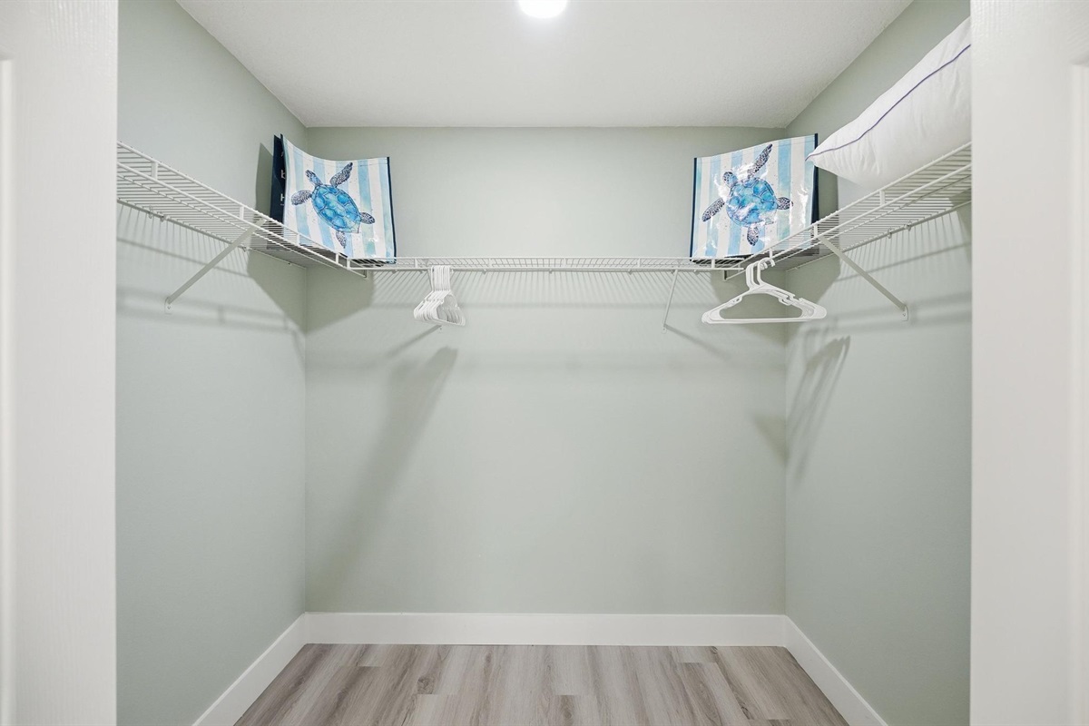 Huge Master Closet. 