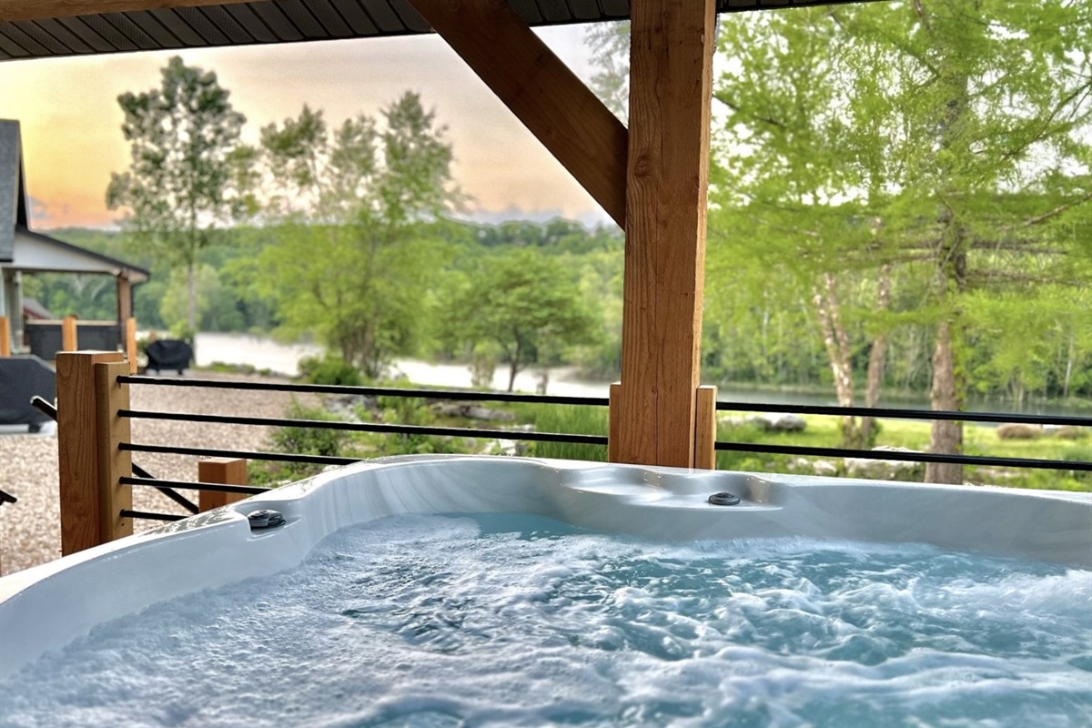 Gorgeous views from the hot tub