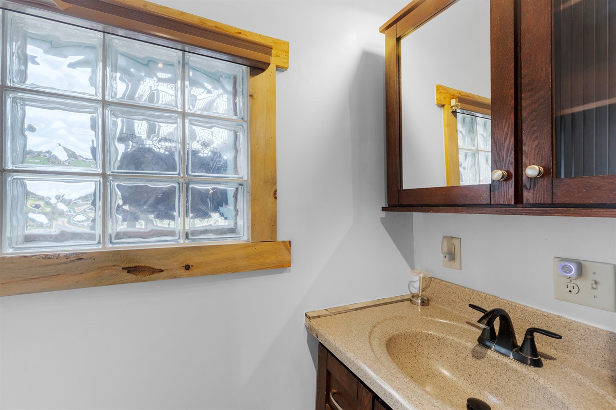 First bathroom with shower