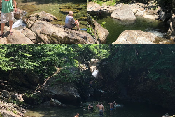 Hazen’s Notch Swimming Hole (5min away)