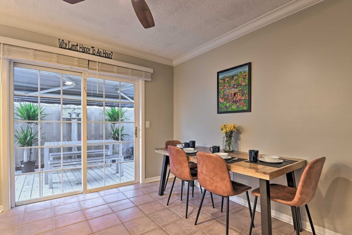 Dining Area with Side Yard Access