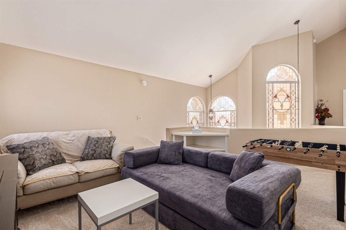 Upstairs Family Room Sleeper Sofa