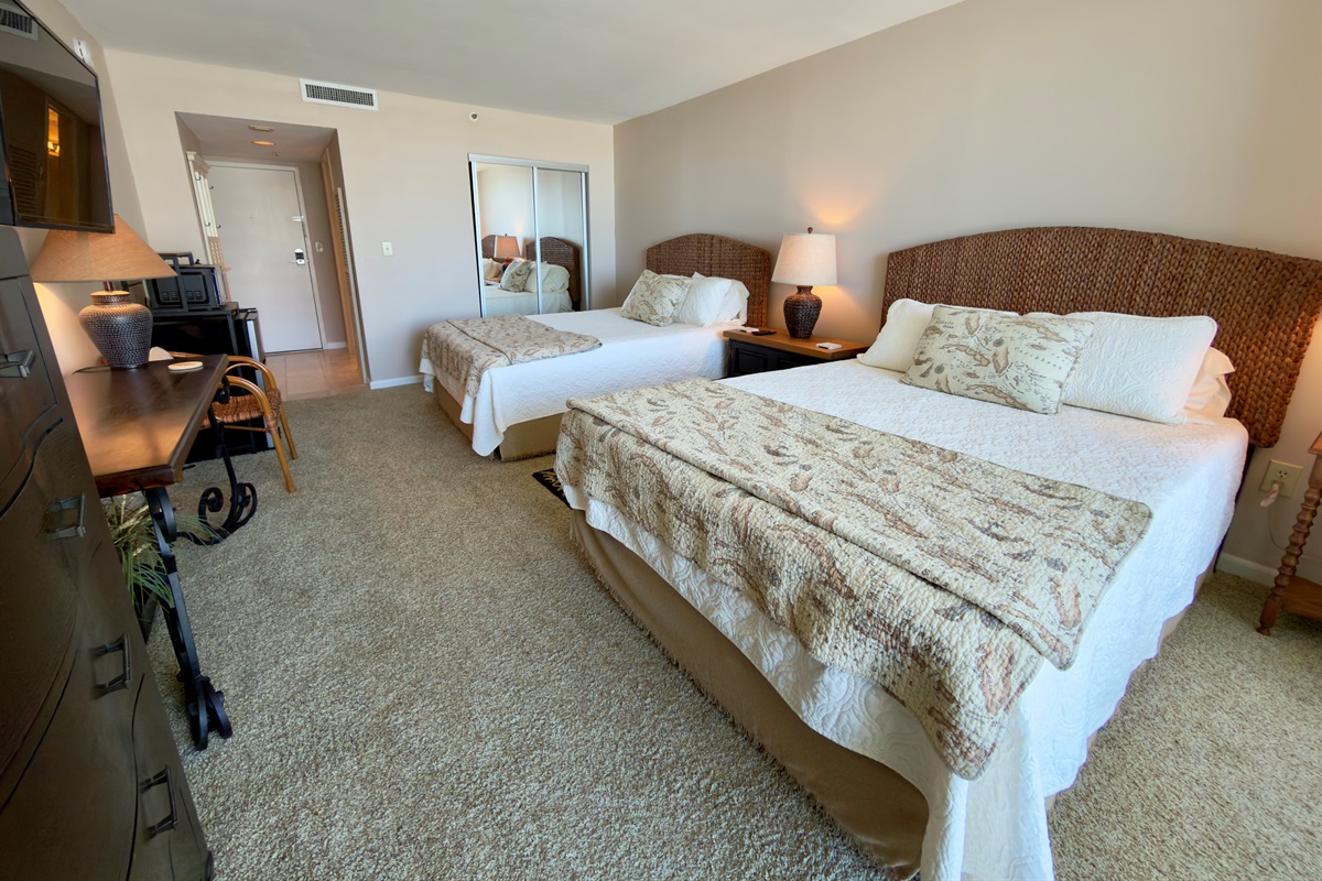 Two Queen Beds In Bedroom