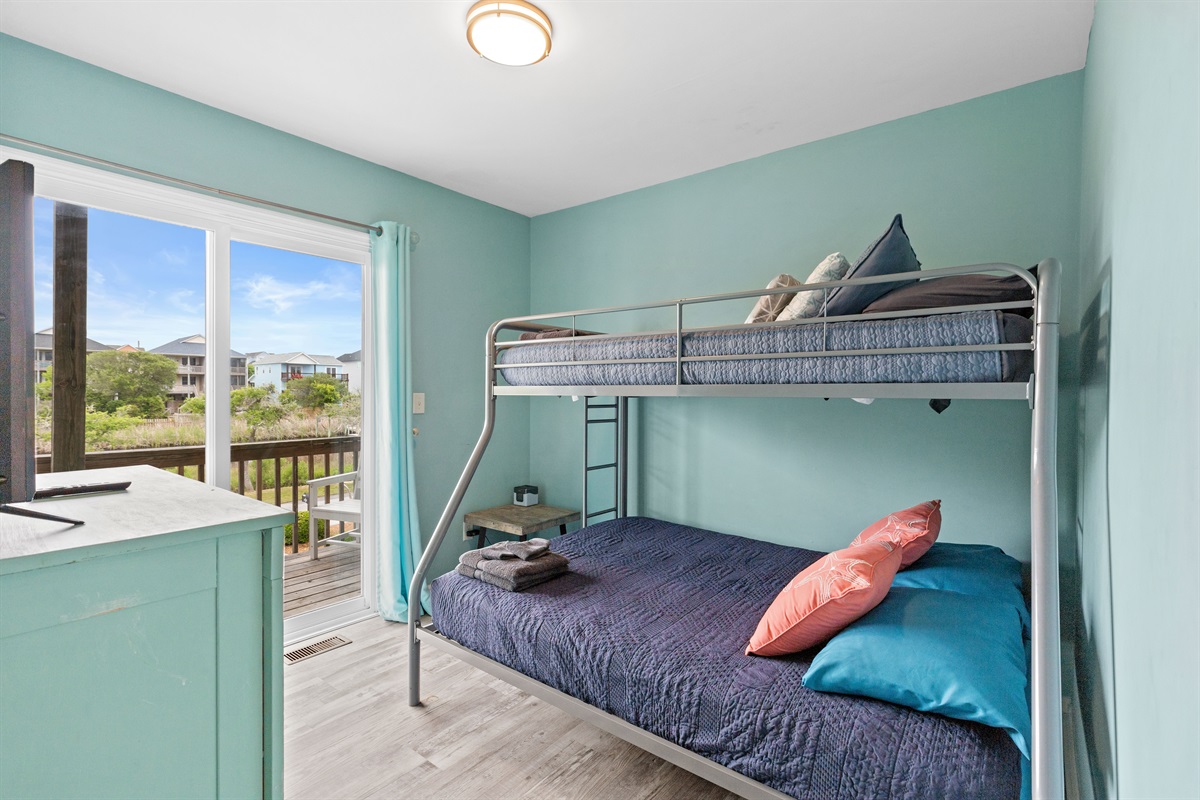Easy access to the balcony for fresh air and natural light!