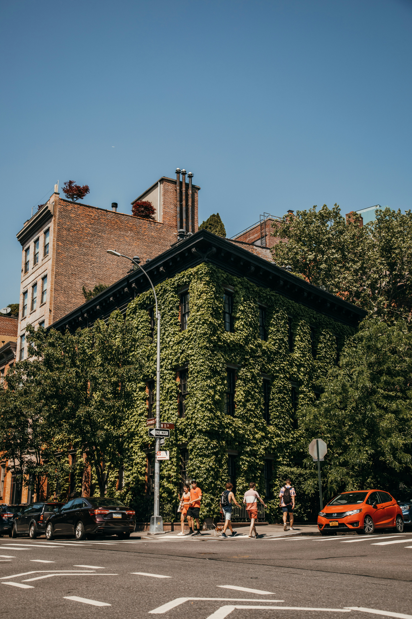 Ivy-covered building near your West Village rental, NYC