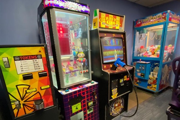 Enjoy the arcade room