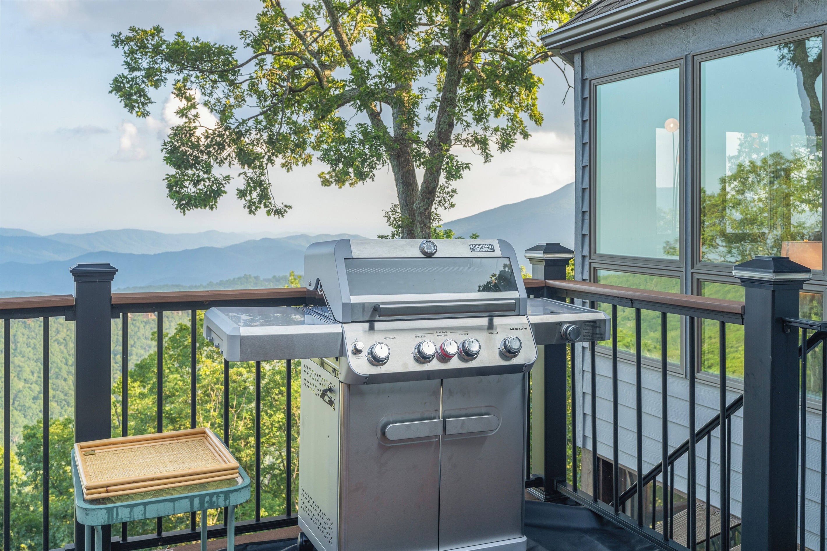 Gas grill on upper deck (near kitchen), propane provided
