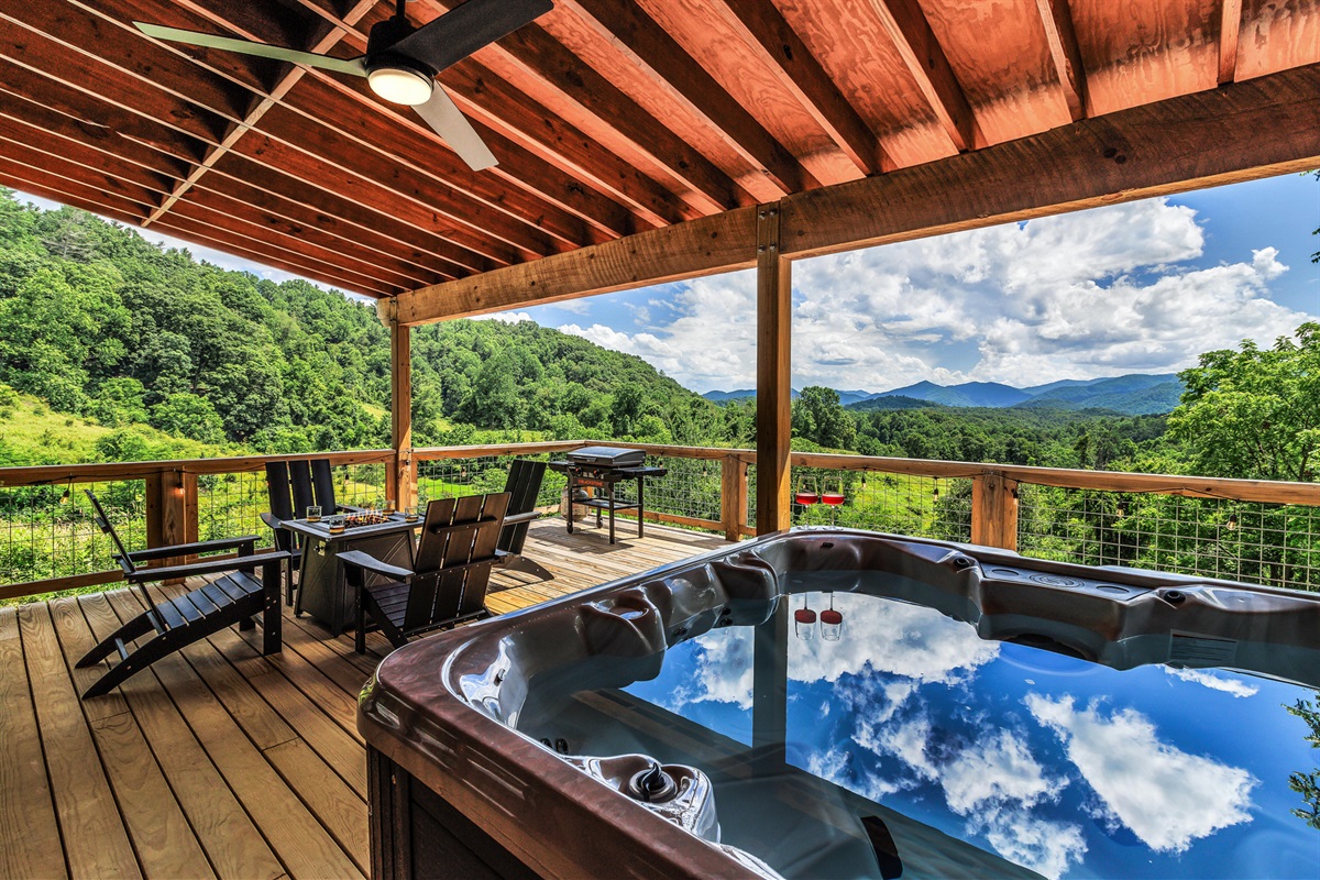 Hot tub with Mountain Views