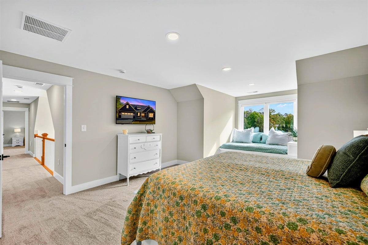 Every bedroom in Blueberry Bay has a large flat screen tv (even the bunk room!) we spoil our guests!