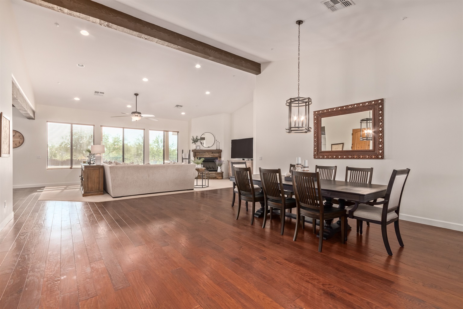 dining area & living room
