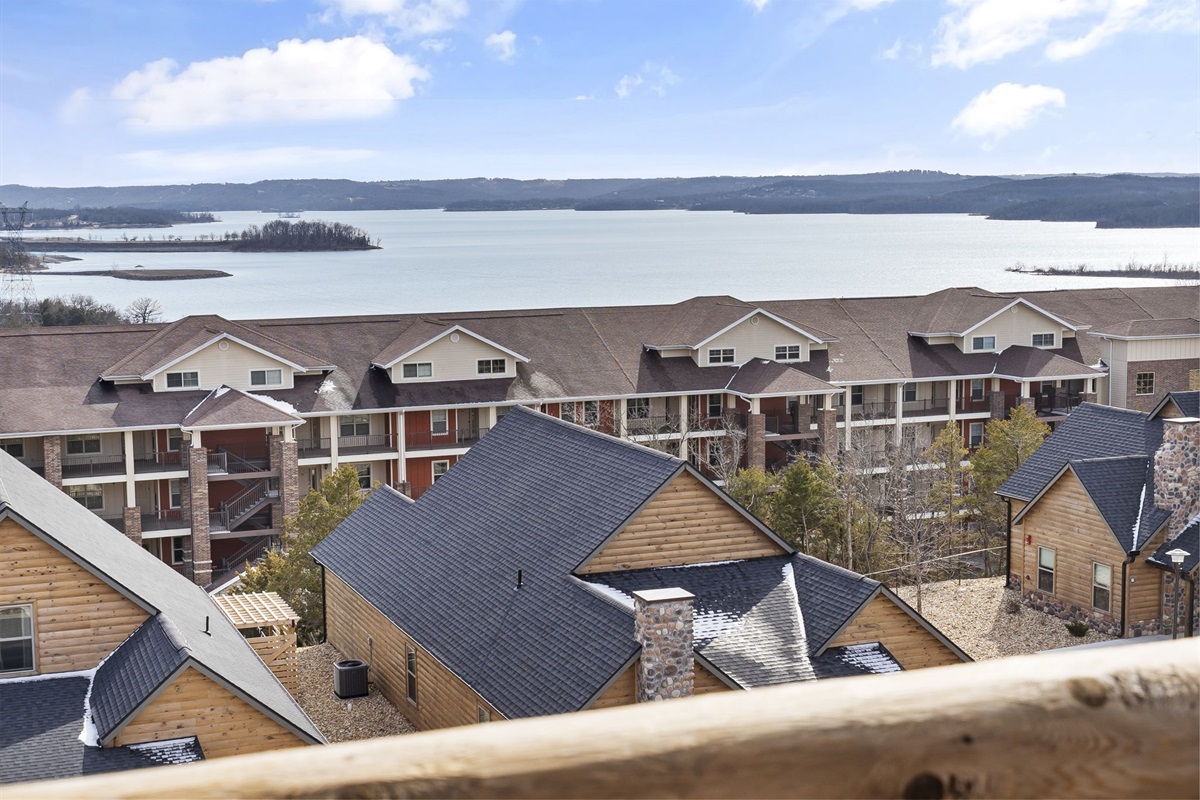 You may catch a glimspe of the Branson Showboat from your back deck.