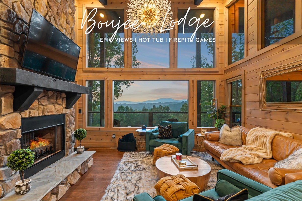 Welcome to Boujee Lodge: a harmony of luxe design and mountain living.