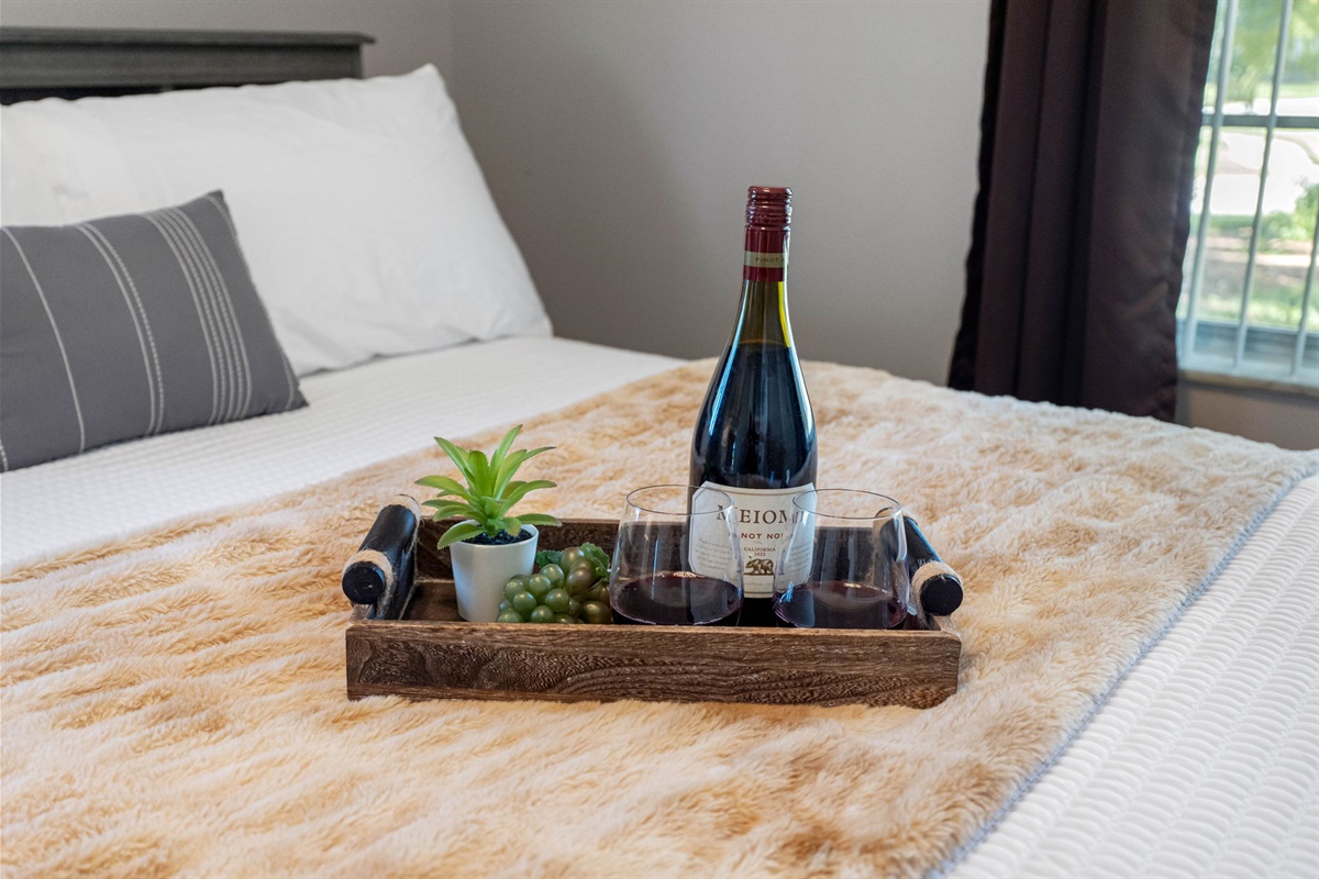 Blending simple design with modern functionality, this bedroom is both stylish and practical.