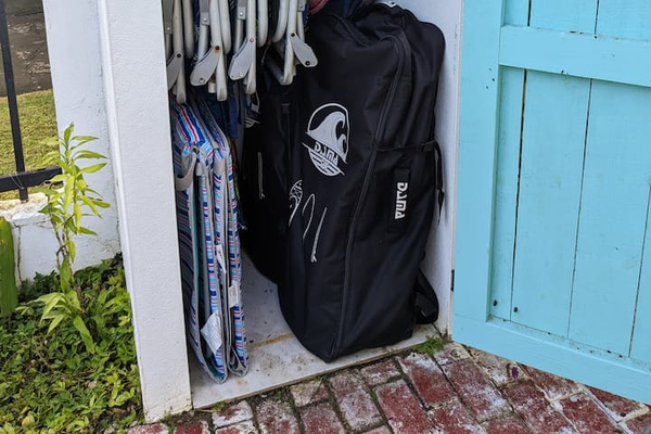 We provide you with 6 beach chairs, beach bag, beach cooler, 2 stand up paddle boards(inflatable), 2 full face snorkles(one adult, 1 child, 1 mask, kids beach toys. We are always adding new items based on feedback. Let us know!