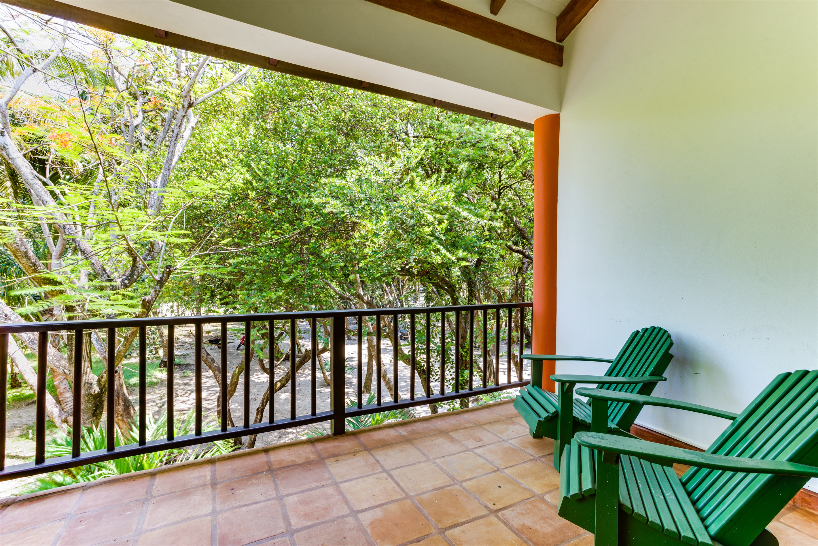 Deck with garden Views